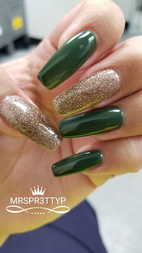 gold-and-green-nail-design-89_14 Design de unghii de aur și verde