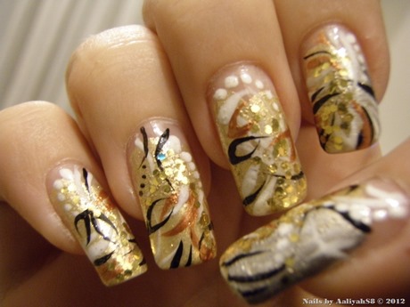 gold-design-nails-65_9 Cuie de design de aur