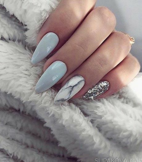 grey-and-marble-nails-25_4 Cuie gri și marmură