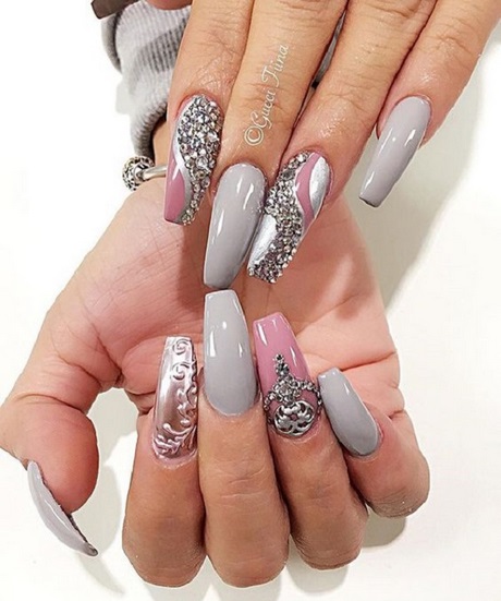 grey-nail-art-designs-17_7 Modele de unghii gri