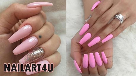 long-pink-nail-designs-84_17 Modele lungi de unghii roz