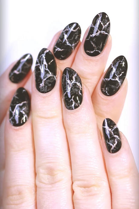 marble-nails-black-38_8 Cuie de marmură neagră