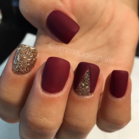 maroon-and-gold-nail-art-14_4 Maro și aur nail art