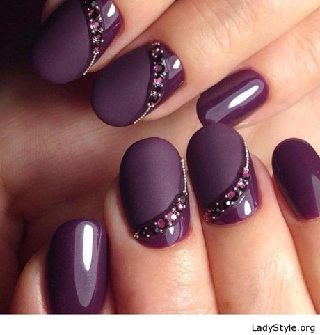 matte-gel-nail-designs-85_17 Modele de unghii cu gel mat