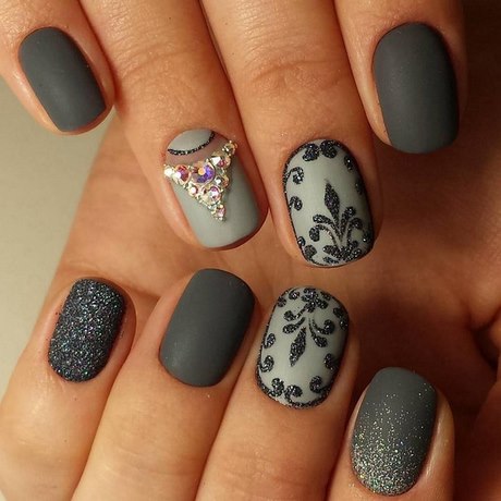 matte-nail-art-designs-61_11 Modele de artă mată pentru unghii