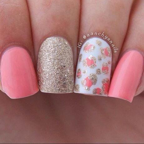 nail-art-designs-pink-and-gold-37_3 Nail art designs roz și aur
