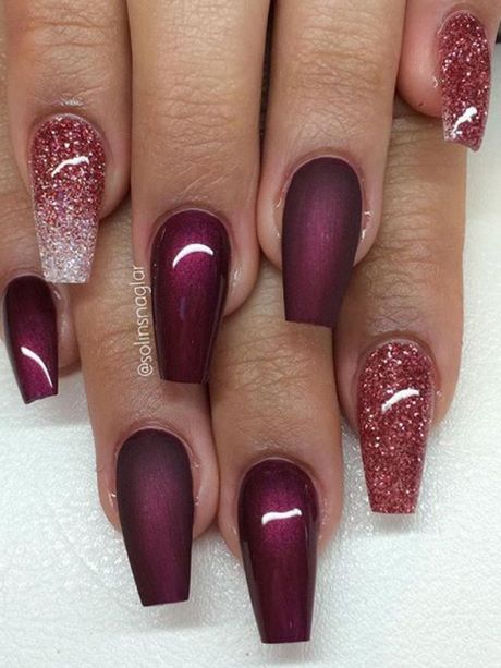 nail-designs-burgundy-83_10 Modele de unghii visiniu