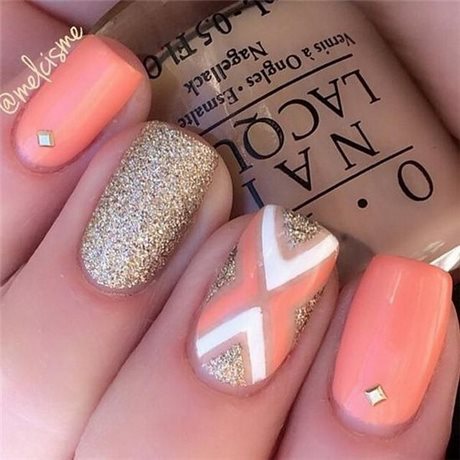 nail-designs-gold-and-pink-63_12 Unghii modele de aur și roz