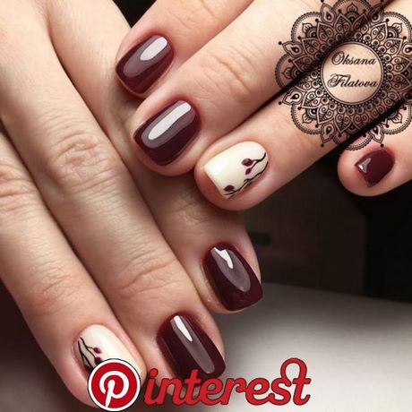 nail-designs-maroon-53_12 Modele de unghii maro