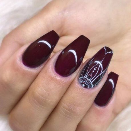 nail-designs-maroon-53_9 Modele de unghii maro