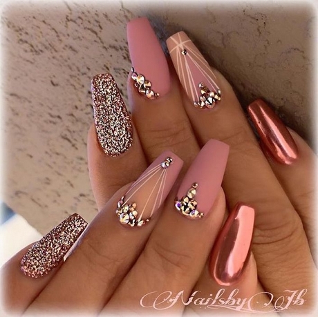 nail-designs-rose-gold-77_10 Modele de unghii rose gold