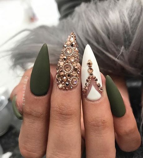 olive-green-and-gold-nail-designs-40_4 Modele de Unghii verzi și aurii de măsline