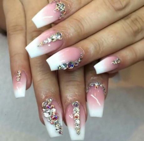 ombre-nails-with-rhinestones-99_3 Ombre cuie cu pietre