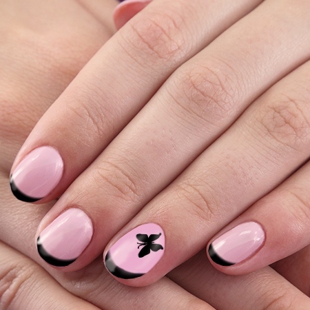 pink-and-black-nail-ideas-36_16 Idei de unghii roz și negru