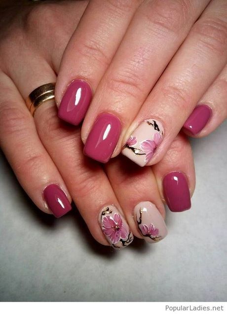 pink-and-gold-gel-nail-designs-72_14 Modele de unghii cu gel roz și auriu