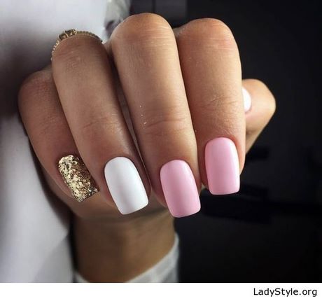 pink-and-gold-gel-nail-designs-72_2 Modele de unghii cu gel roz și auriu