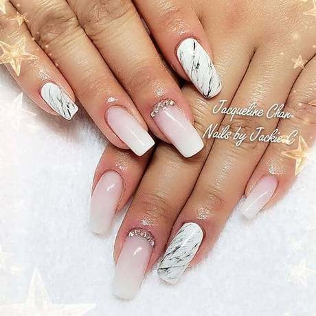 pink-and-white-marble-nails-35_14 Roz și unghii de marmură albă