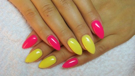 pink-and-yellow-nail-designs-41_5 Modele de unghii roz și galben