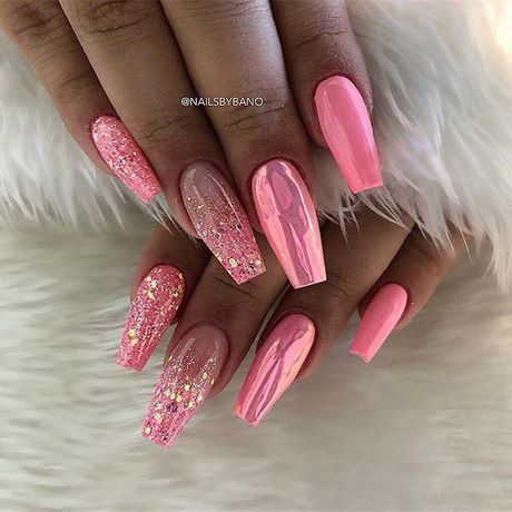 pink-chrome-nail-designs-20_19 Modele de unghii cromate roz