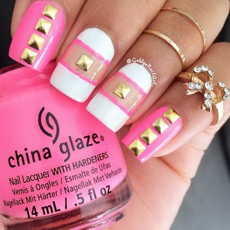 pink-gold-nail-art-88_6 Arta unghiilor de aur roz