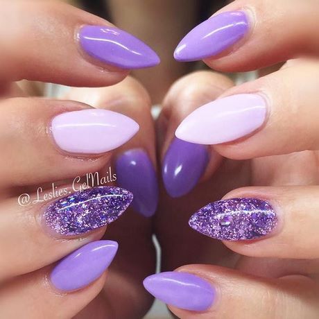 Idei de culoare violet pentru unghii