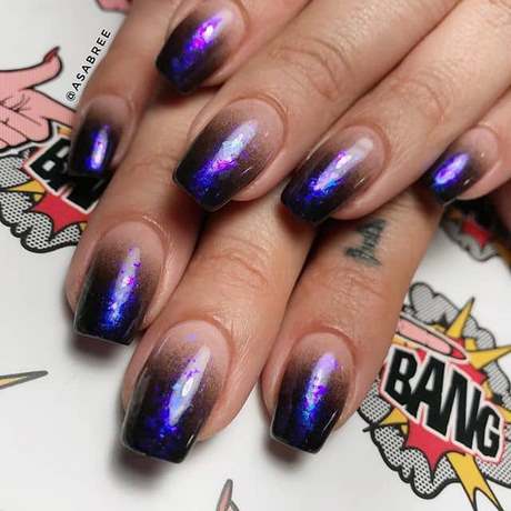 purple-nail-color-ideas-71_14 Idei de culoare violet pentru unghii