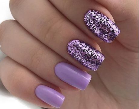 purple-nail-designs-with-glitter-52_15 Modele de unghii violet cu sclipici