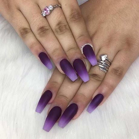 purple-ombre-nail-designs-78 Modele de unghii Ombre violet