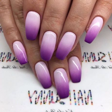 purple-ombre-nail-designs-78_17 Modele de unghii Ombre violet