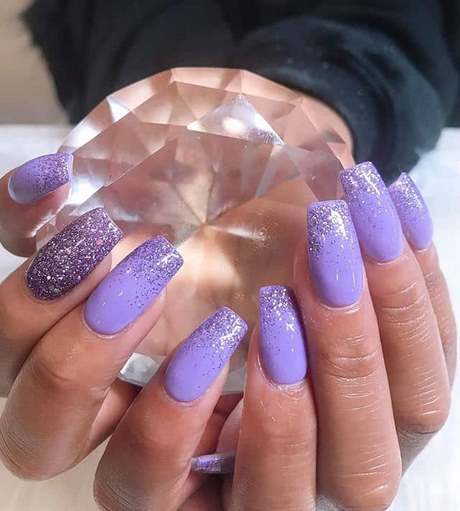 purple-ombre-nail-designs-78_7 Modele de unghii Ombre violet