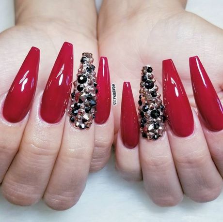red-and-black-nail-ideas-39_10 Idei de unghii roșii și negre