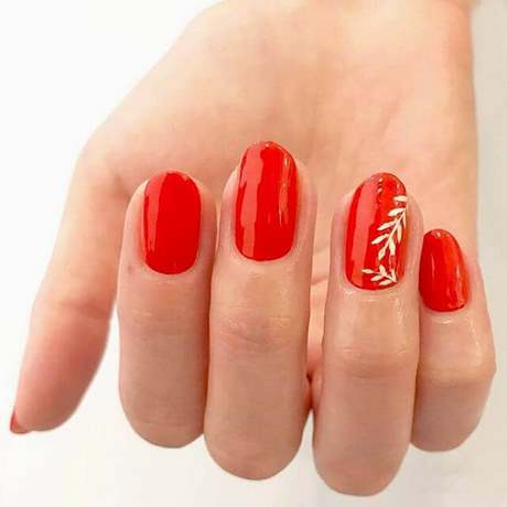 red-and-gold-nails-design-37_6 Designul unghiilor roșii și aurii