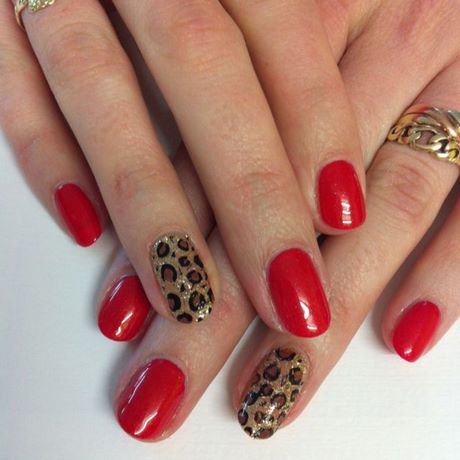 red-leopard-print-nails-43_15 Cuie de imprimare leopard roșu