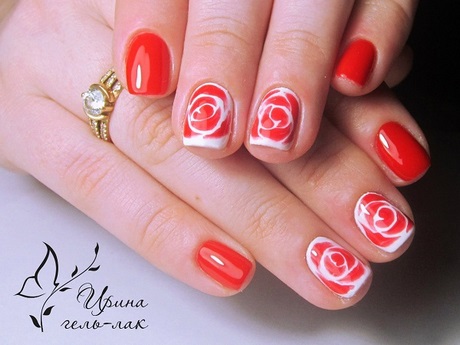 red-rose-nail-art-65_15 Red rose nail art