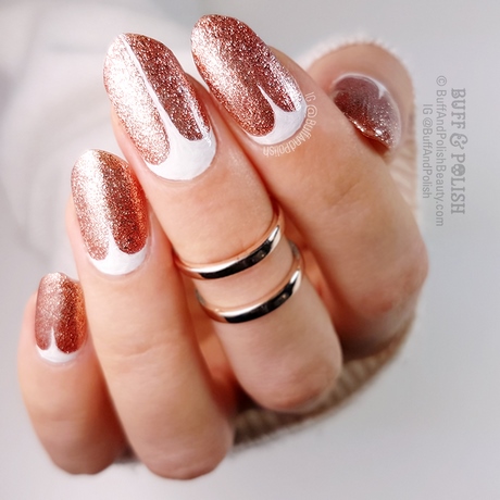 rose-gold-gel-nail-designs-80_16 Modele de unghii cu gel de aur roz