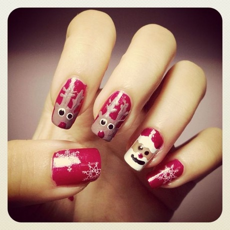 santa-nails-design-98_10 Mos Craciun cuie design