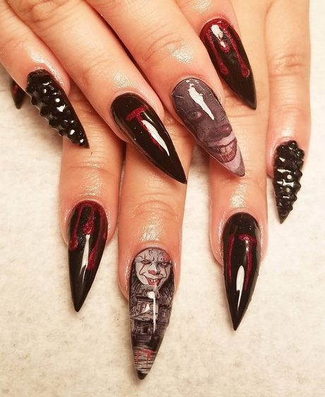 spooky-halloween-nail-designs-81_10 Modele de unghii Infricosatoare halloween