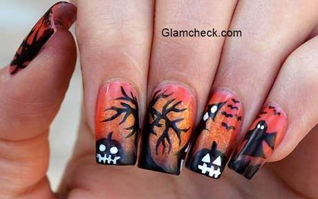 spooky-halloween-nail-designs-81_14 Modele de unghii Infricosatoare halloween