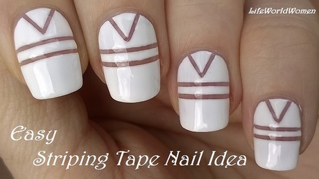 striping-tape-nail-designs-43_7 Striping modele de unghii bandă