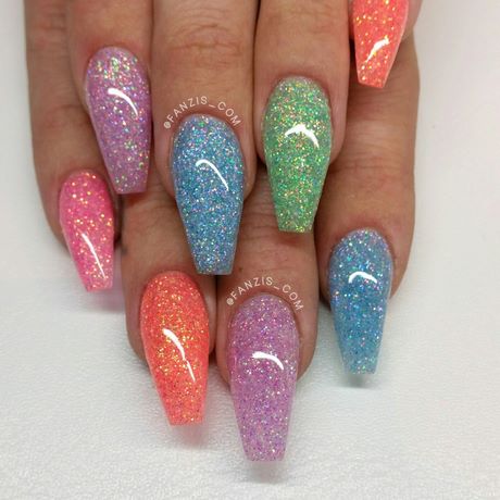 summer-glitter-nail-designs-39_10 Modele de unghii cu sclipici de vară