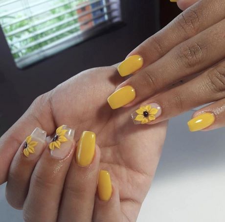 sunflower-design-on-nails-99_2 Floarea-soarelui pe unghii