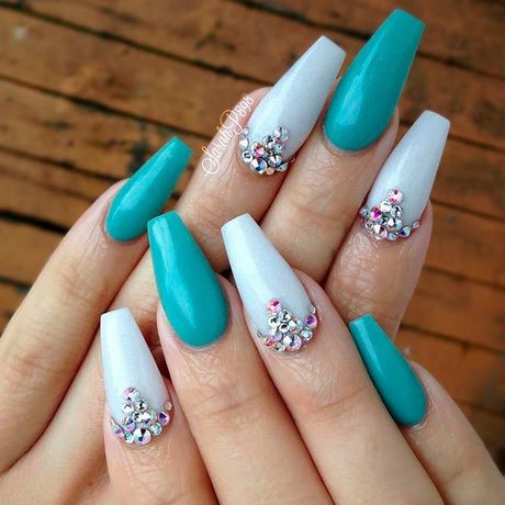 teal-and-gold-nail-designs-24_16 Modele de unghii Teal și aur