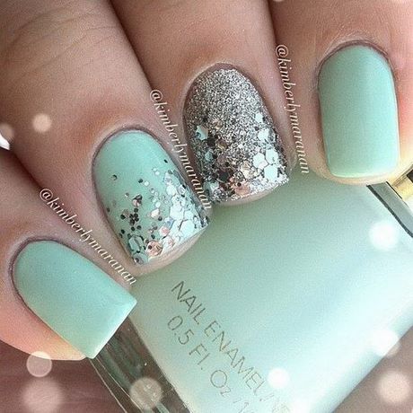 teal-and-gold-nail-designs-24_6 Modele de unghii Teal și aur