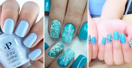 teal-blue-nail-designs-87_18 Modele de unghii albastre Teal
