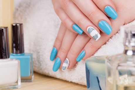 teal-blue-nail-designs-87_2 Modele de unghii albastre Teal