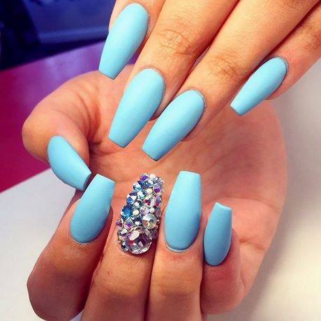 tiffany-blue-nail-designs-29_15 Tiffany albastru unghii modele