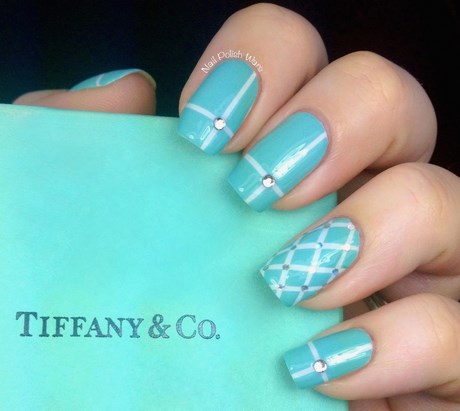 tiffany-blue-nail-designs-29_16 Tiffany albastru unghii modele