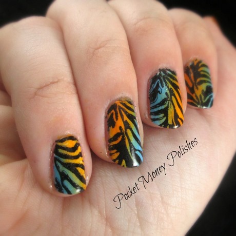 tiger-print-nails-15_11 Cuie de imprimare tigru