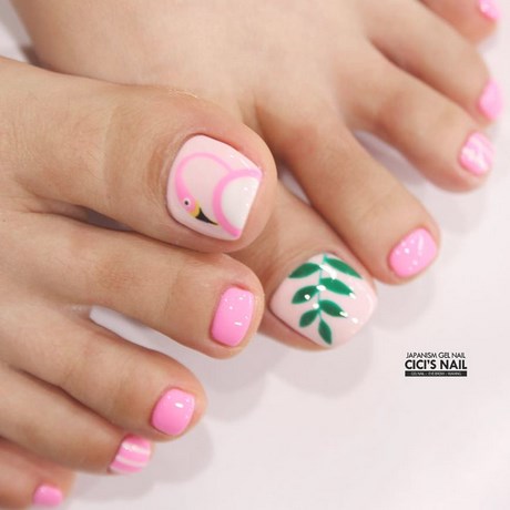 tropical-toe-nail-designs-04_9 Modele de unghii tropicale