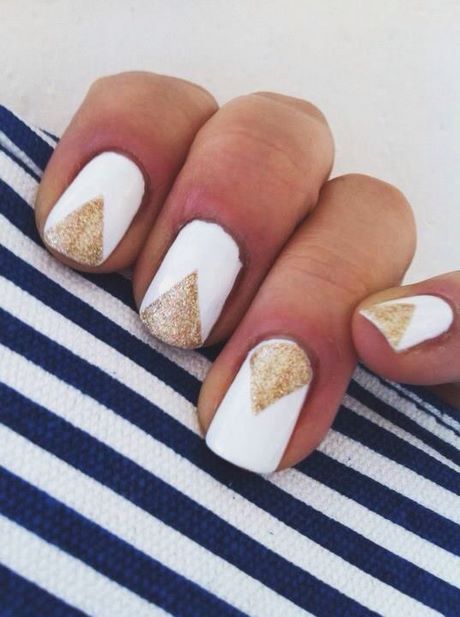 white-and-gold-nails-pinterest-67_17 Unghii albe și aurii pinterest